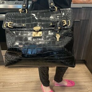 Beautiful Croc leather  bag by Talbots